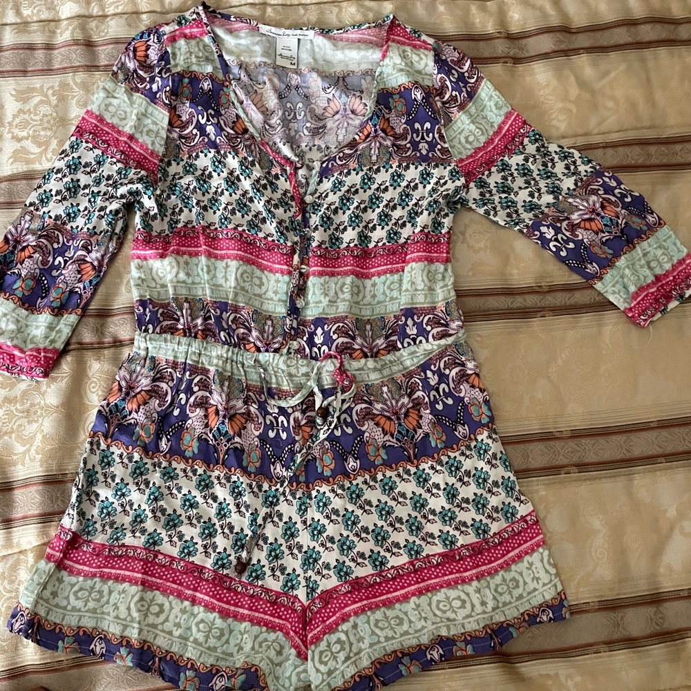 Floral jumper 1 piece by American Rag size Medium